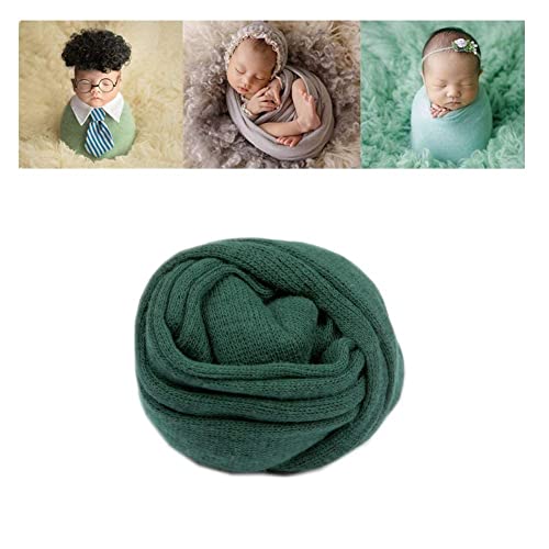 Image of Coberllus Newborn Baby Photography Props Blanket Stretch Knitted Wrap for Boys Girls Photography Shoot
