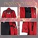 EOUCUYA Dante Cosplay Costume Set Men's Cosplay Red Trench Coat with Wig Halloween Cosplay Costume for Adult