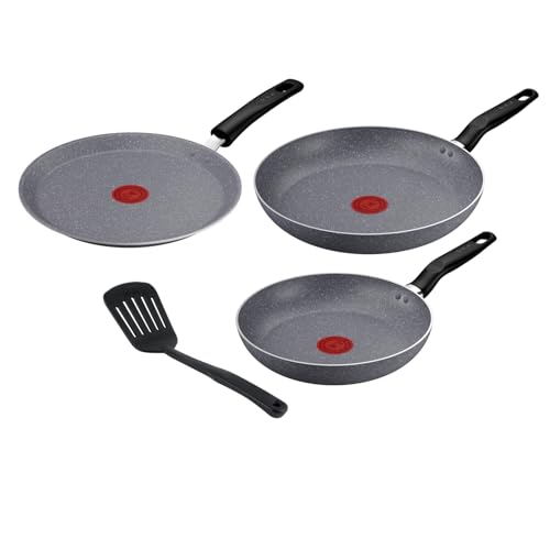 Tefal Natura set 4 pcs Mineralia Non-Stick Coating 100% Recycled aluminum body Perfect Searing B867S485