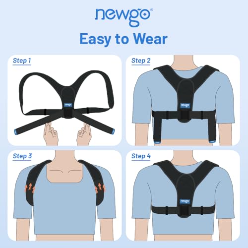 NEWGO Posture Corrector for Men and Women, Adjustable Upper Back Brace To Prevent Hunchback, Back Straightener Posture Corrector For Relief Back Pain, Spine Corrector To Improve Posture - Image 6