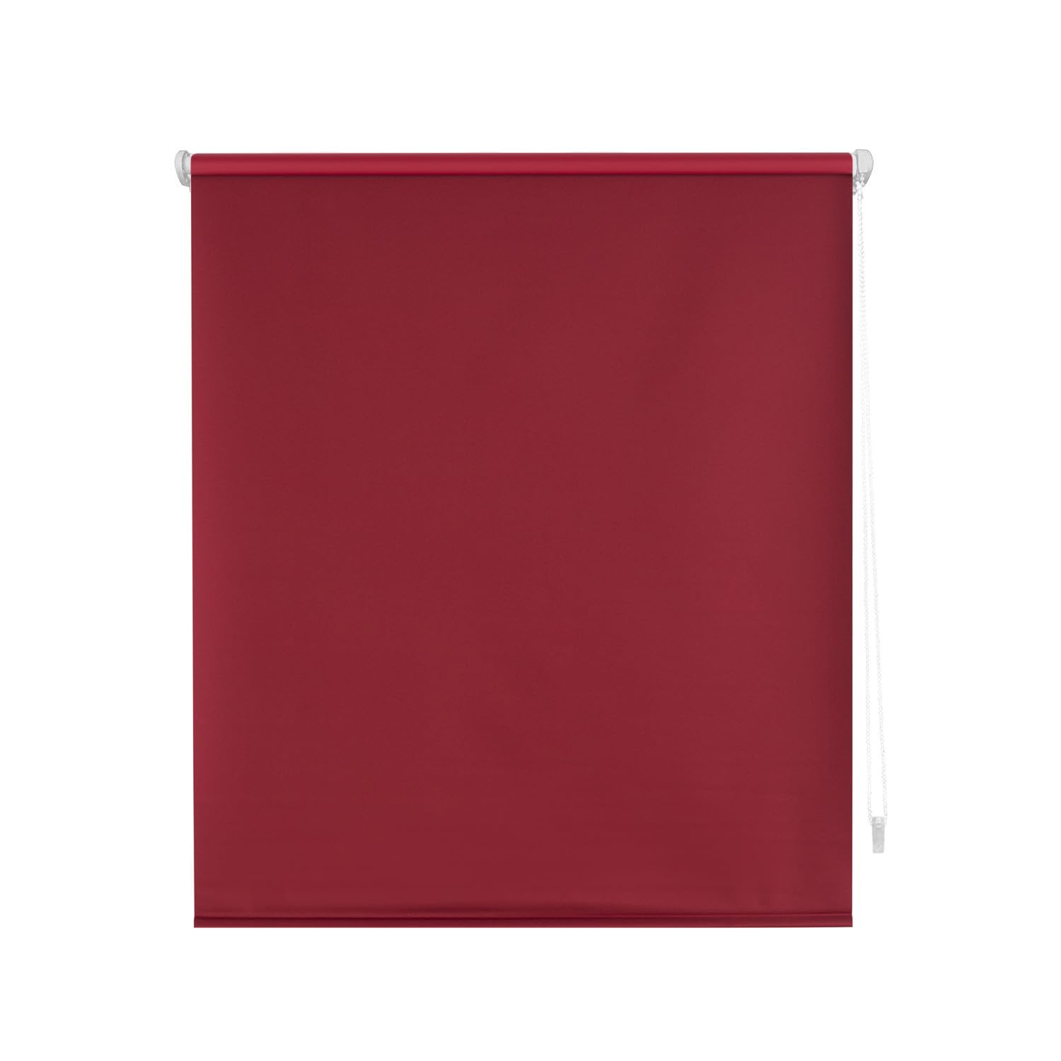 Decorblind Blackout Roller Blind, Smooth, No Tools or Drilling Required, Dimensions 62 x 180 cm (width x length), Fabric 59 x 175 cm, Bordeaux, for Windows