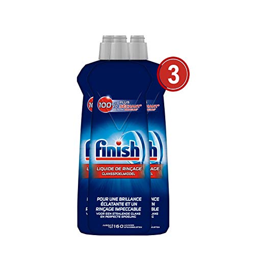 Finish 5 x Power Klarspüler, flüssig, sorgt für trockenes und glänzendes Geschirr, 3 x 800 ml