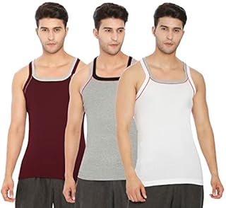 lux cozi Men's Cotton Regular Fit Lux Xylo Round Neck Sleeveles Vest Pack of 3-picture-44