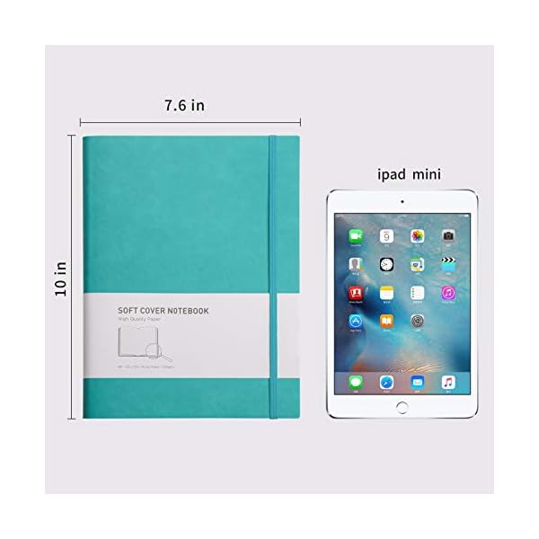 2er Pack Notizbuch B5 Liniert Softcover, RETTACY großes Tagebuch mit PU Leder, 100 g/m² Dickes Papier, 408 Nummerierten… – Bild 5