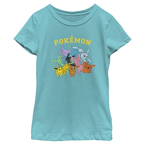 Pokemon Gotta Catch Eeveelutions Girls Short Sleeve Tee Shirt