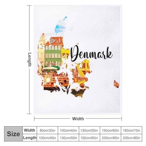 Couverture peluche Danemark esthétique le cadeau de naissance idéal