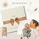 MeinBaby123® Babyalbum Dein erstes Jahr hochwertig vergoldet mit 136 Ausfüllseiten | Geschenk zur Geburt, Babygeschenke, | Babytagebuch zum ausfüllen für Meilensteine im 1. Lebensjahr (leinen beige)