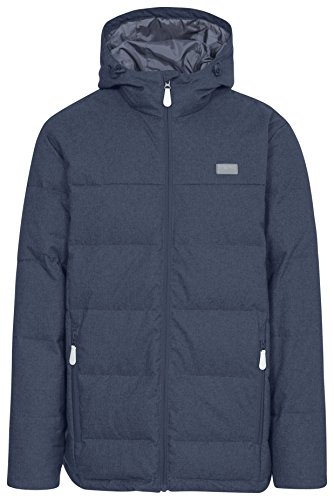 Trespass Sadler Calientes Chaqueta de plumón con Capucha, 80% plumón para Hombre, Hombre, Color Blau (Navy Marl), tamaño Large