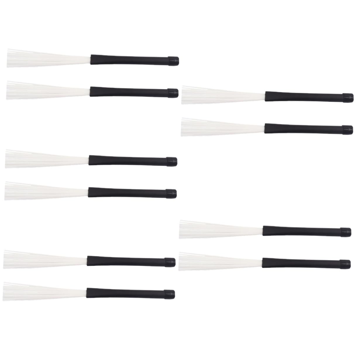 ibasenice 10piezas Cepillo De Retráctil De Nylon Para Jazz Juego De Accesorios De Percusión Para Batería Flexible y Duradero Para Músicos Escenarios Diversos