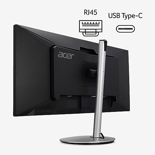 Image of acer CB342CU semiphuzx 34 inch QHD 3440 x 1440 Professional Docking Monitor AMD FreeSync Height Adjustable Stand with Swivel, Tilt & Pivot (USB Type-C, Display Port 1.2, HDMI 2.0, RJ-45 & USB Ports)