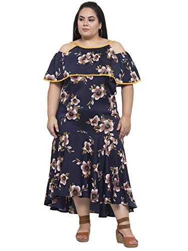 Image of Flambeur Women's Crepe A-Line Maxi Dress