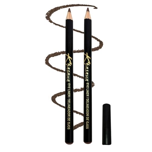 Eyeliner lápiz pack de 2 color marrón oscuro