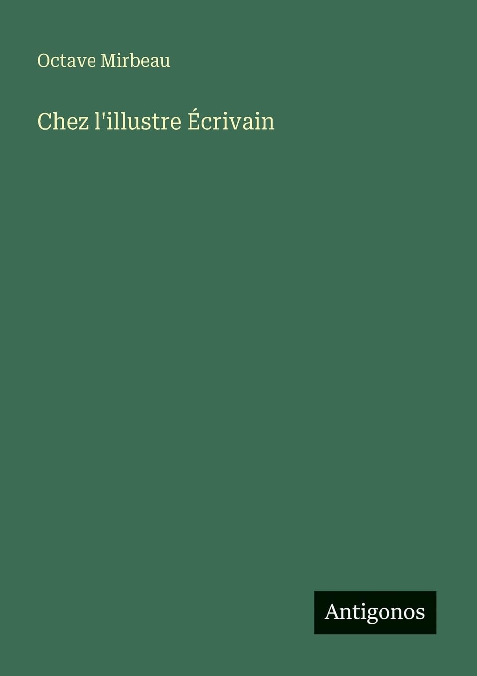 Chez l'illustre Écrivain