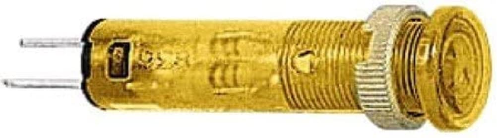 Piloto led 8mm 5v amarillo naranja de alta visibilidad y bajo consumo mss 47 01