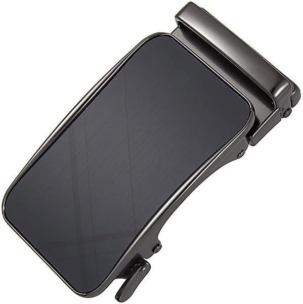 Square Black Metal Film Buckle Change The of The Men's Versatile Belt