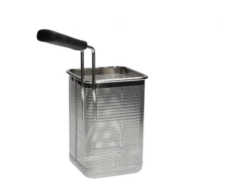 Cestello cesto cuocipasta modular 1/6 con maniglia laterale professionale in acciaio inox con impugnatura cuoco chef accessorio ricambio base scolapasta colapasta