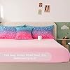 RYNGHIPY 6Pcs Gradient Glitter Bedding Set for Girls Twin Size, Colorful Rainbow All-Season Comforter Set, Ultra Soft Bedding Collections #5