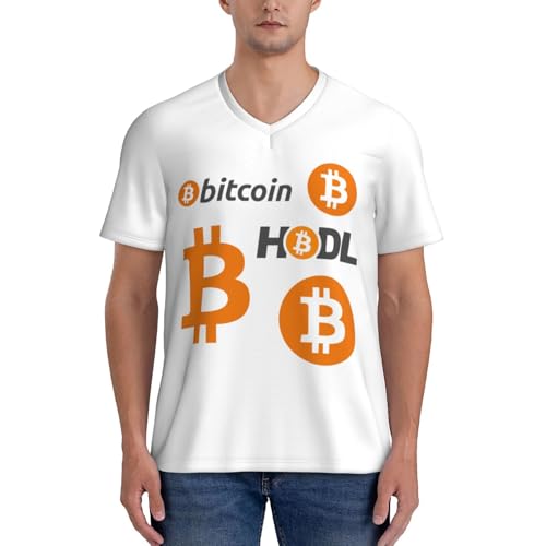 Bitcoin Logo HODL BTC Crypto Cryptocurrency Men's Football Jersey Sleeveless Shirts for Men - Image 5
