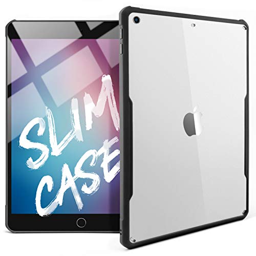 ipad 2 case low profile - TineeOwl iPad 9.7 (2018 / 2017 Version) Ultra Slim Clear Case, Flexible TPU, Absorbs Shock, Lightweight, Thin (Black)