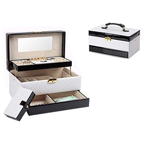 LQZHP Jewellery Box Travel Accessory Storage Organizer Cover