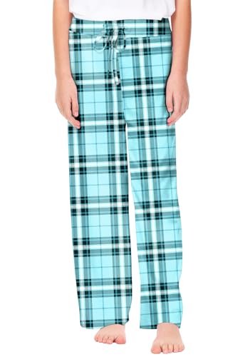 Image of Remimi Girl Boy Plaid Pants Drawstring Summer Casual Loose Bottoms 5-14 Years