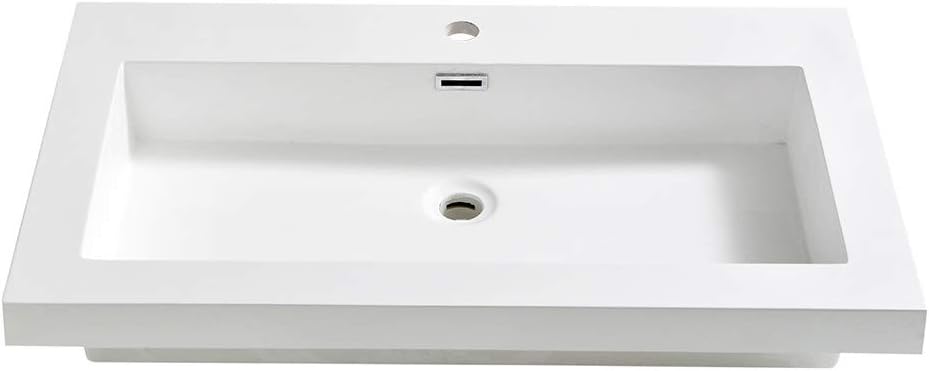 FrescaMedio 32" White Integrated Sink/Countertop