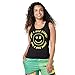 Zumba Atlético Estampado Fitness Camiseta Negra Mujer Racerback de Entrenamiento Top Deportivo Tank Tops, Poppin' Black, Medium Womens