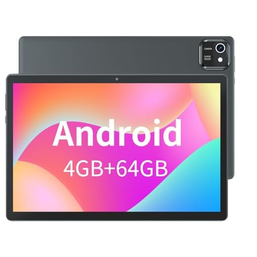 Android 13 Tablet 10inch Phablet, Large Storage 64GB Tablets Dual Stereo Speakers 512GB Expand, Octa-core Processor 4GB RAM 6000mAh Big Battery 10.1'' IPS HD Screen Google Tableta Tab(Black)