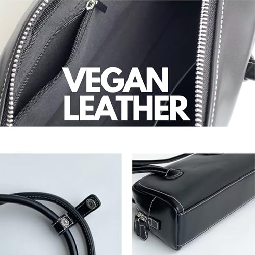 Image of Shoulder Bag for Women Vegan leather Vegan Suede Vintage Handbag Retro Classic Small Hobo Purse with Heart Charm