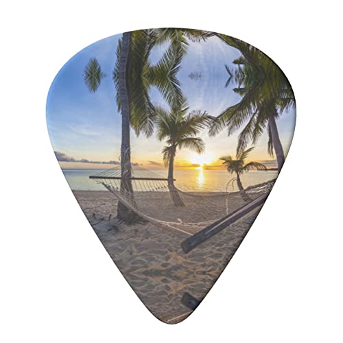 Paradise Beach Palm Trees Lot de 6 médiators pour guitare acoustique, guitare électrique, basse, ukulélé – Fin, moyen et… - Les Beatles, Paul McCartney, John Lennon, RIngo Starr, George Harrison Paradise Beach Palm Trees Lot de 6 médiators pour guitare acoustique, guitare électrique, basse, ukulélé – Fin, moyen et… – Image 4