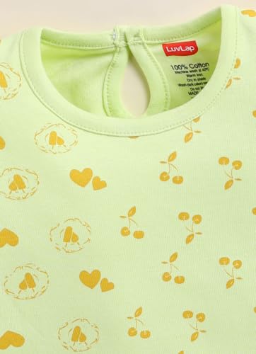 Image of LuvLap Baby Girls 100% Cotton Full Sleeve Girls Top Pack of 4