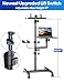 ORWOD Projector and Laptop Stand Tripod, 2 Shelves Mobile Laptop Tripod Stand, Max 47