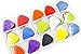 jiaoguo 100pcs Nylon Guitar Picks Plectrum Pick 0.58/0.71/0.81/0.96/1.20/1.50 mm with 15 Grid Case Storage Box