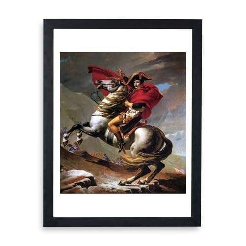 Napoléon traversant les Alpes affiche encadrée Jacques David Spiffing Prints décoration