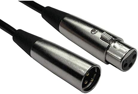 World of Data 0.5M XLR Cable - 3 Pin Male to Female Balanced Audio Copper Core Gold Plated Pins
