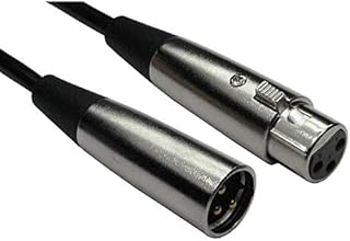 World of Data 0.5M XLR Cable - 3 Pin Male to Female Balanced Audio Copper Core Gold Plated Pins