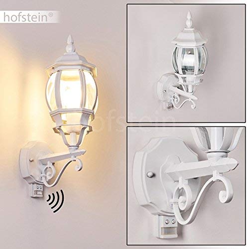 Outdoor Wall Lamp Lentua, Wall Lamp Upwards, Cast Aluminum In Black W. Plastic Discs, Wall Light W. E27 Socket, Retro/Vintage Outdoor Lamp For Terrace, Porch U. Yard, Without Bulbs