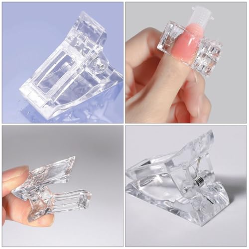 Clips para extensión de uñas 20 piezas miniatura 3