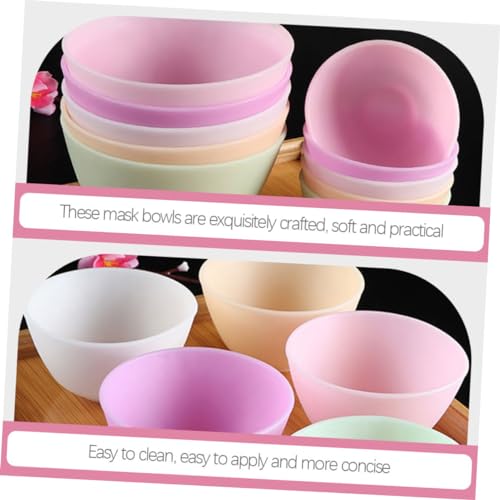 Baluue 5pz Recipientes Silicona para Mezclar Mascarillas miniatura 4