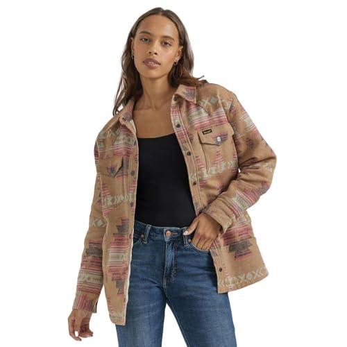 Wrangler Women's Brown and Pink Retro Jacket