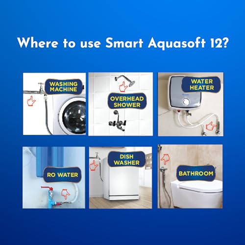 Image of Parryware Smart Aquasoft 12 Water Softener (for Individual Product ONLY) | Controls Hair Loss Due to Hard Water | Prevents limescale deposits | 2 Years Warranty | Free Installation | FCAS0112