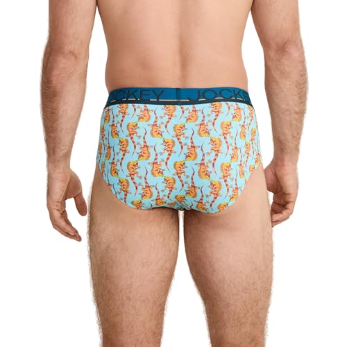 Jockey Men's Underwear True Style Brief - 3 Pack, Iguanas/Colorado Dawn/Diamond Strands, M3