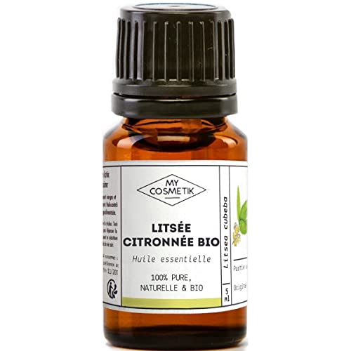 MY COSMETIK - Ätherisches Zitronen-Litsea-Öl - Aus biologischem Anbau - HEBBD/HECT-chemotypisiert - 100% rein und natürlich - ECOCERT-zertifiziert - 5 ml