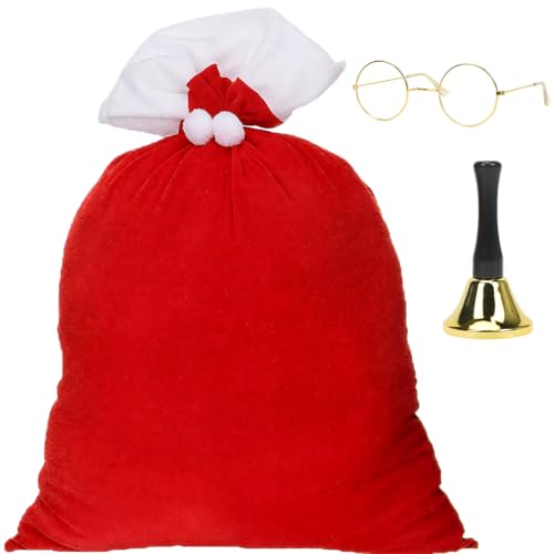 Weihnachtsmann Sack Groß, Weihnachtssack Nikolaussack XXL, 70CM X...