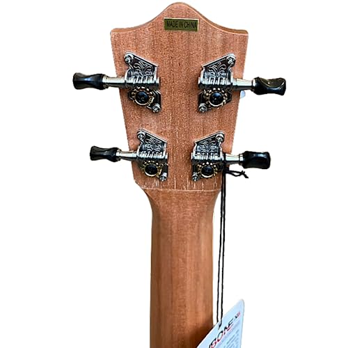 Lanikai LU21-C 4-String Ukulele, Black,Chrome thumb #5