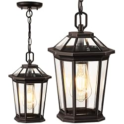 VIANIS Oil Rubbed Bronze Pendant Light Fixtures, Modern ORB 1-Pack