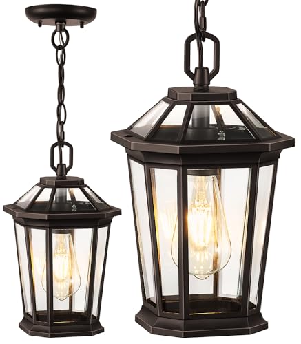 Image of VIANIS Oil Rubbed Bronze Pendant Light Fixtures, Modern ORB 1-Pack