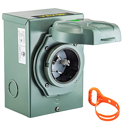 Mejores review On-line Precio de generador electrico para comprar hoy. 30 VEVOR Caja de entrada del generador, caja de alimentación de 50 amperios, caja de entrada de alimentación SS2-50P, caja de entrada de alimentación de 3 clavijas 50A, caja de...