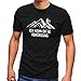 Produktbild MoonWorks® Herren T-Shirt Ich Kenn da ne Abkürzung Fahrrad Mountainbike MTB Radfahren Berge Fun-Shirt schwarz XL