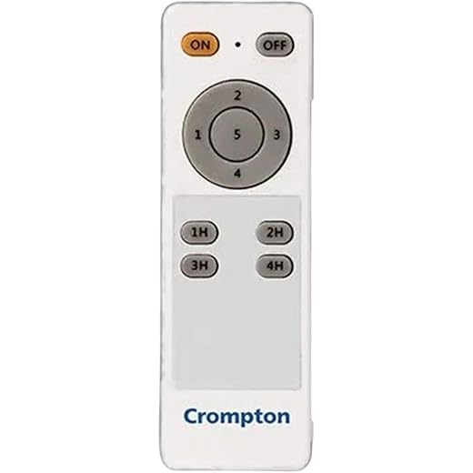 TIZOQ Remote Control Compatible for Crompton ENERGION CROMAIR BLDC Ceiling Fan - Please Match The Image with Your Old Remote Before Placing The Order (White) (Crompton Fan)